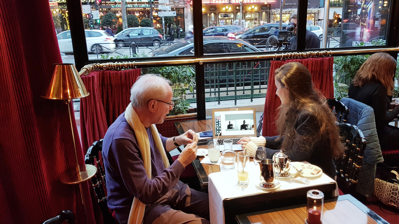 Gidon Kremer in Paris with daughter Angie | Copyright: © Accentus Music_Paul Smaczny