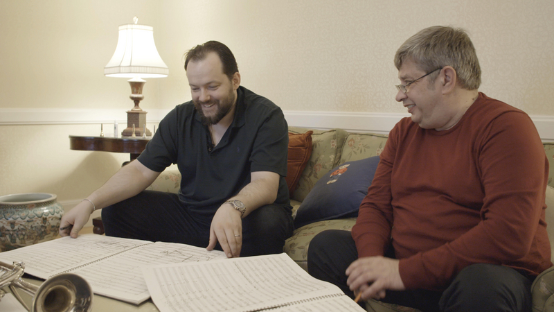 Andris Nelsons with Arturs Maskats | Copyright: © Accentus Music, Raphael Hustedt