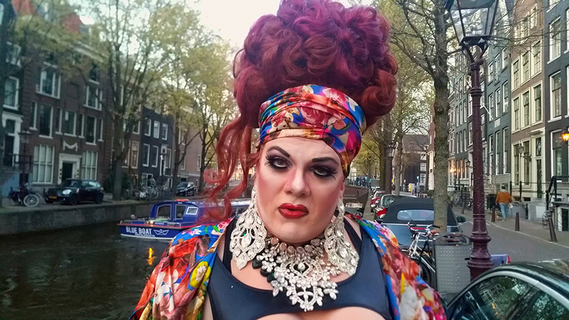 Dora Royale, a fan and 4-time winner of the Dutch Eurovision Song Transfestival | Copyright: © Yle, the Finnish Broadcasting Company