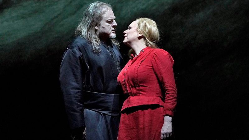 Evgeny Nikitin as The Dutchman and Anja Kampe as Senta in Wagner’s DER FLIEGENDE HOLLÄNDER | Copyright: © Ken Howard / Metropolitan Opera