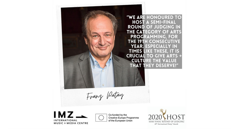 Franz Patay, IMZ’s host of the iEmmy Semi-Final Round of Judging | Copyright: © IMZ / International Emmy Awards