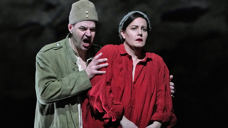 Peter Mattei as Wozzeck and Elza van den Heever as Marie in Bergs WOZZECK | Copyright: © Ken Howard / Met Opera