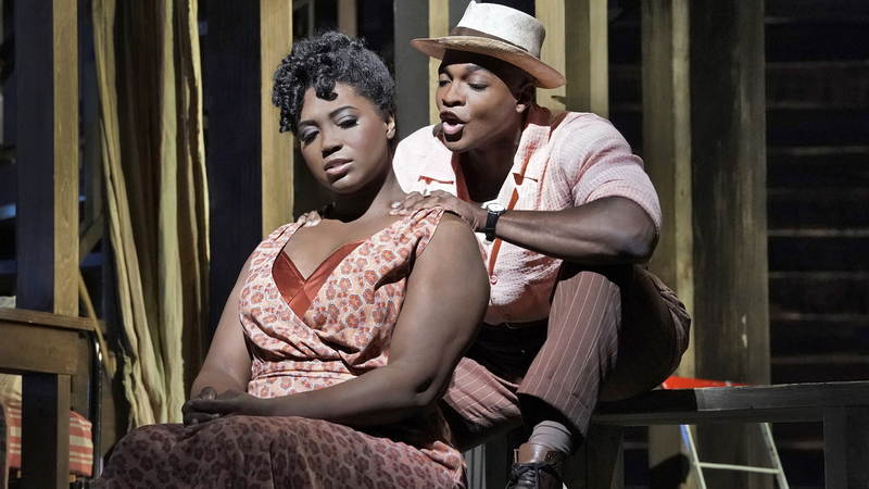 Angel Blue as Bess and Frederick Ballentine as Sportin' Life in the Gershwins' PORGY AND BESS | Copyright: © Ken Howard / Met Opera