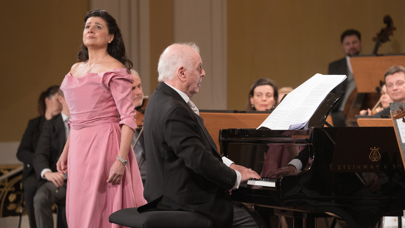 Cecilia Bartoli & Daniel Barenboim with the Vienna Philharmonic Orchestra at Mozartwoche | Copyright: © ISM W. Lienbacher