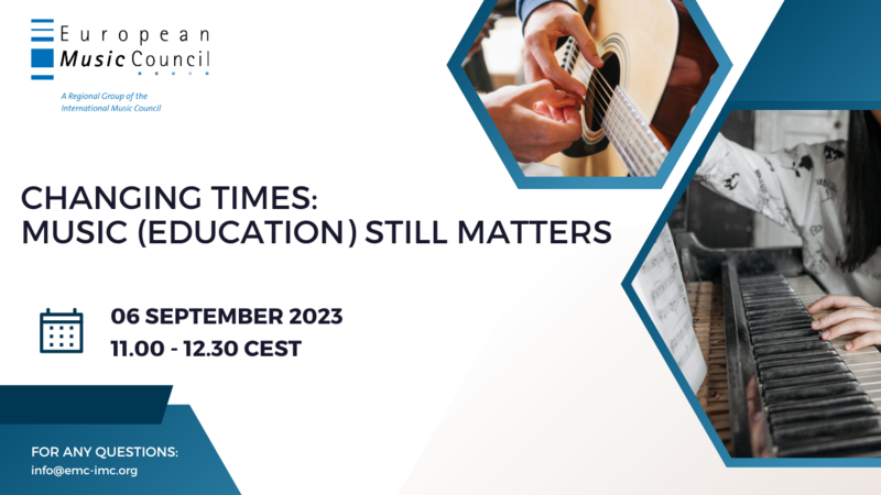 European Music Council rethinks Music Education in Webinar | Copyright: © EMC - European Music Council