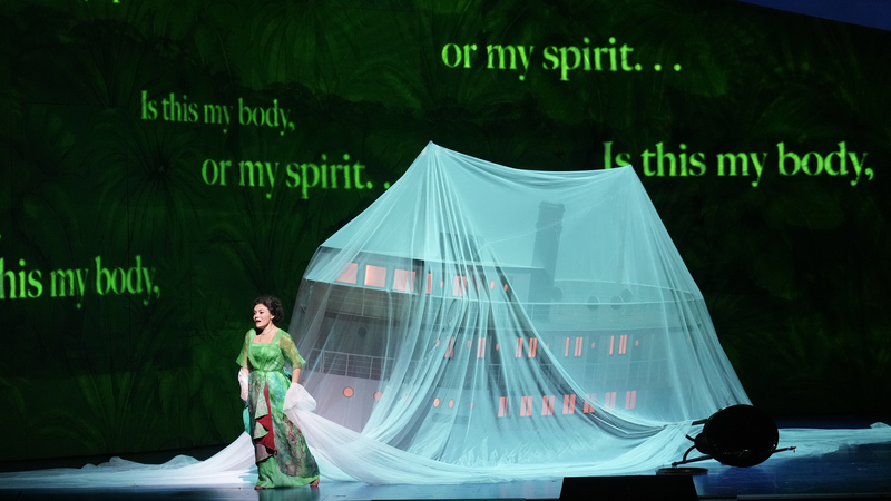 Ailyn Pérez in the title role of Daniel Catán's FLORENCIA EN EL AMAZONAS | Copyright: © Ken Howard / Met Opera