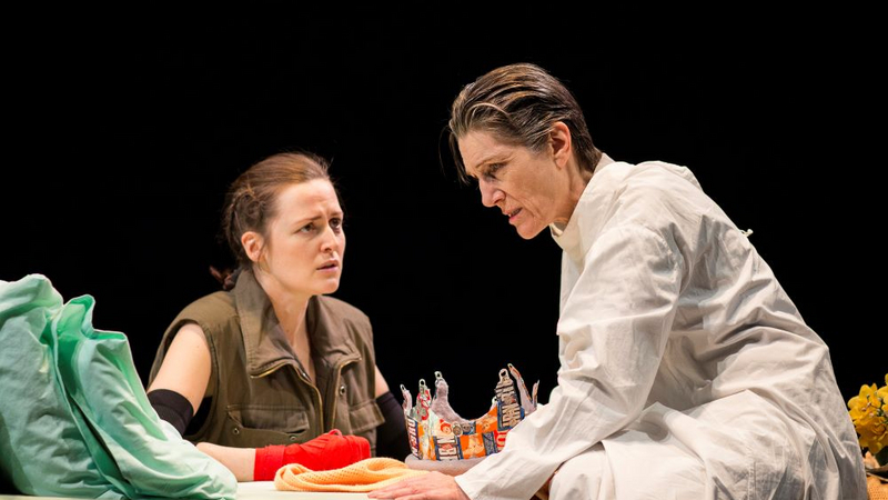 Clare Dunne as Prince Hal & Harriet Walter as Henry IV in Henry IV | Copyright: © Helen Maybanks / Donmar Warehouse / Opus Arte