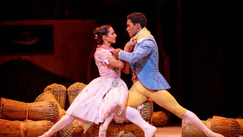 Francesca Hayward as Lise and Marcelino Sambé as Colas in La Fille mal gardée | Copyright: &copy; Alice Pennefather / Royal Ballet & Opera / Opus Arte