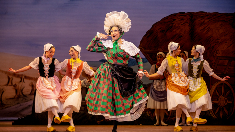 James Hay as Widow Simone in La Fille mal gardée | Copyright: &copy; Alice Pennefather / Royal Ballet & Opera / Opus Arte